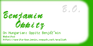 benjamin oppitz business card